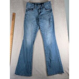 American Eagle Curvy Kick Boot Jeans Women's 4 Blue Stretch Medium Wash Denim